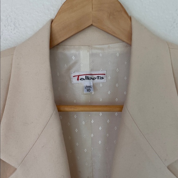 Talbots wool pant set blazer and trousers Cream Women's Jumpsuit - Picture 3 of 13